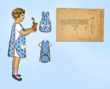 Mail Order 4828: 1920s Sweet Toddler Girls Apron Size 4 Vintage Sewing Pattern