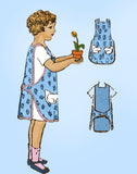 Mail Order 4828: 1920s Sweet Toddler Girls Apron Size 4 Vintage Sewing Pattern