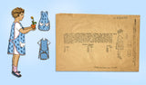 Mail Order 4828: 1920s Sweet Toddler Girls Apron Size 4 Vintage Sewing Pattern