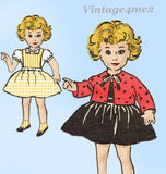 1960s Vintage Anne Adams Sewing Pattern 4833 20 Inch Talking Doll Clothes Set