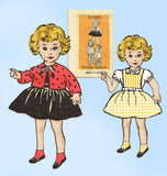 1960s Vintage Anne Adams Sewing Pattern 4833 20 Inch Talking Doll Clothes Set