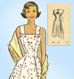 1950s Vintage Anne Adams Sewing Pattern 4834 Uncut Misses Sun Dress Sz 34 Bust - Vintage4me2