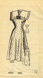 1950s Vintage Anne Adams Sewing Pattern 4834 Uncut Misses Sun Dress Sz 34 Bust - Vintage4me2