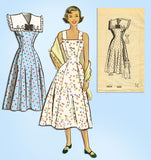 1950s Vintage Anne Adams Sewing Pattern 4834 Uncut Misses Sun Dress Sz 34 Bust - Vintage4me2