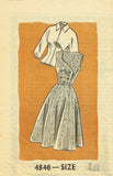 Anne Adams 4846: 1950s Misses Jumper Dress Size 36 Bust Vintage Sewing Pattern