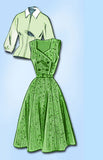 Anne Adams 4846: 1950s Misses Jumper Dress Size 36 Bust Vintage Sewing Pattern