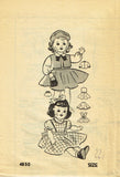 Anne Adams 4850: 1950s Cute 22 Inch Doll Clothes Set Vintage Sewing Pattern