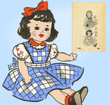 Anne Adams 4850: 1950s Cute 22 Inch Doll Clothes Set Vintage Sewing Pattern