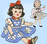 Anne Adams 4850: 1950s Cute 22 Inch Doll Clothes Set Vintage Sewing Pattern