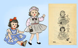 Anne Adams 4850: 1950s Cute 22 Inch Doll Clothes Set Vintage Sewing Pattern