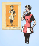 1950s Vintage Anne Adams Sewing Pattern 4852 Uncut Misses Coverall Apron 34-36 B