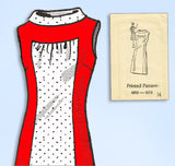 1960s Vintage Anne Adams Sewing Pattern 4853 Uncut Misses Sheath Dress Size 34 B