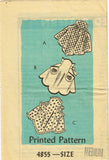 1950s Vintage Anne Adams Sewing Pattern 4855 Misses Cocktail Apron Set Sz Medium