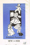 1950s Vintage Anne Adams Sewing Pattern 4870 Cute 16 Inch Baby Doll Clothes Set