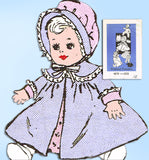 1950s Vintage Anne Adams Sewing Pattern 4870 Cute 16 Inch Baby Doll Clothes Set