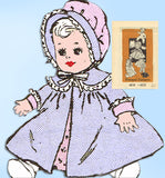 1950s Vintage Anne Adams Sewing Pattern 4870 20 Inch Baby Doll Clothes Set