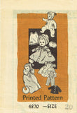 1950s Vintage Anne Adams Sewing Pattern 4870 20 Inch Baby Doll Clothes Set