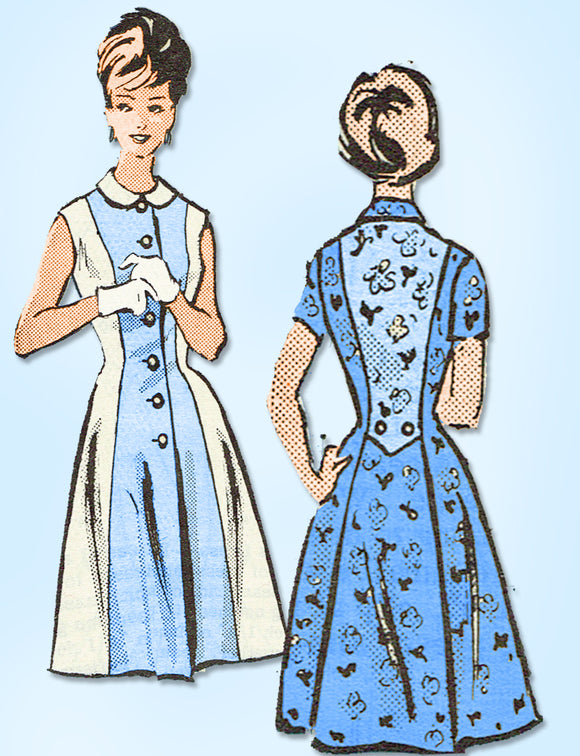 1950s Original Vintage Anne Adams Pattern 4875 Uncut Misses Princess Dress 34 B