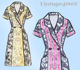 Anne Adams 4899: 1950s Uncut Misses House Dress Size 40 B Vintage Sewing Pattern
