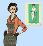 Anne Adams 4906: 1950s Uncut Misses Dress Sz 38 B Vintage Sewing Pattern