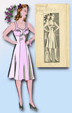 1940s Vintage Anne Adams Sewing Pattern 4945 Misses Slip with Bra Top Sz 32 Bust