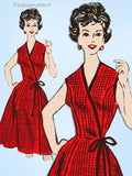 1960s Vintage Anne Adams Sewing Pattern 4962 Misses Wrap Around Dress Sz 40 B