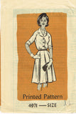1960s Vintage Anne Adams Sewing Pattern 4971 Uncut Misses Raglan Dress Size 34 B - Vintage4me2