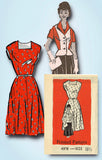 1950s Original Vintage Anne Adams Pattern 4978 Ladies Dress & Jacket Sz 39 Bust