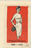 1960s Original Vintage Anne Adams Pattern 4980 Uncut Misses Day Dress Sz 32 Bust
