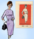 1960s Original Vintage Anne Adams Pattern 4980 Uncut Misses Day Dress Sz 32 Bust