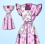1940s Vintage Anne Adams Sewing Pattern 4988 Misses WWII Dress Size 12 30 Bust
