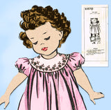 Mail Order 5157: 1950s Cute Toddlers Girls Dress Sz 2/3/4 Vintage Sewing Pattern