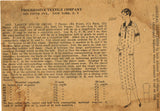 1920s Vintage Mail Order Sewing Pattern 5337 Misses Flapper House Dress Sz 34 B