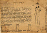 1920s Vintage Mail Order Sewing Pattern 5337 Misses Flapper House Dress Sz 34 B