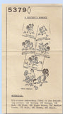 1950s VTG Mail Order Embroidery Transfer 5379 Uncut Chicken Romance Tea Towels