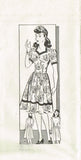 1940s Vintage Mail Order Sewing Pattern 539 FF MIsses WWII Sweetheart Dress 31 B - Vintage4me2