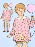 1930s Original Vintage Mail Order Pattern 5821 Toddler Girls Bloomer Dress Sz 2