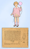 1930s Original Vintage Mail Order Pattern 5821 Toddler Girls Bloomer Dress Sz 2