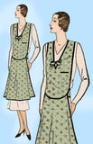 Ladies Home Journal 6422: 1920s Misses Slip On Apron MED Vintage Sewing Pattern