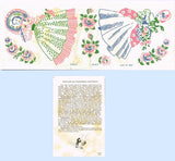 1950s Four Color Vintage Brand_Textilprint 7043 Garden Girl Uncut No Sew Transfer
