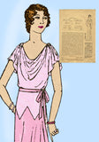 Mail Order 7322: 1930s Rare Misses Evening Gown Size 36 B Vintage Sewing Pattern - Vintage4me2
