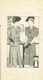 Mail Order 746: 1930s Stylish Misses Dress & Jacket 36 B Vintage Sewing Pattern - Vintage4me2