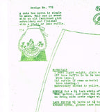 1940s Original Vintage Mail Order Pattern 772 Uncut Sunbonnet Sue Cocktail Apron