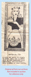 1940s Original Vintage Mail Order Pattern 772 Uncut Sunbonnet Sue Cocktail Apron