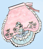1940s Original Vintage Mail Order Pattern 772 Uncut Sunbonnet Sue Cocktail Apron
