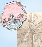 1940s Original Vintage Mail Order Pattern 772 Uncut Sunbonnet Sue Cocktail Apron