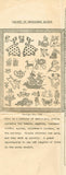 1940s Vintage Mail Order Embroidery Transfer 796 Cute Small Cross Stitch Motifs
