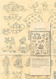 1940s Vintage Mail Order Embroidery Transfer 796 Cute Small Cross Stitch Motifs