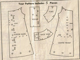 1950s Vintage Mail Order Sewing Pattern 8030 Misses Cobbler Apron Size 10 28 B