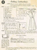 1940s Vintage Mail Order Sewing Pattern 8037 Plus Size Shirtwaist Dress 42 Bust
